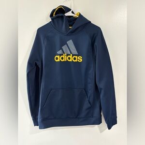 Adidas Blue Sweatshirt with Yellow Accents
